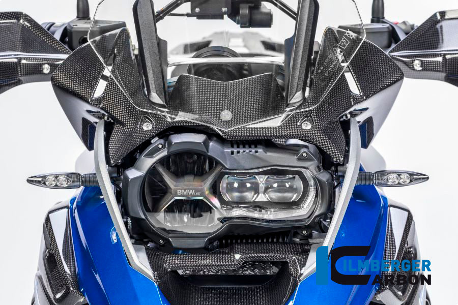 Ilmberger Carbon Windprotector on the Instruments for the BMW R 1200 GS 2017