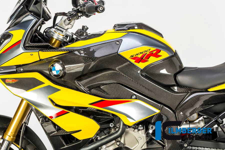 Ilmberger Carbon Radiator Cover incl. Batch Holder, Left Side for the BMW S 1000 XR 2015-2019