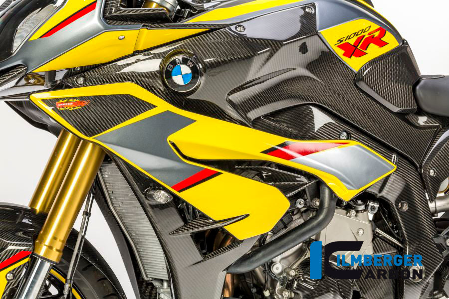 Ilmberger Carbon Radiator Cover incl. Batch Holder, Left Side for the BMW S 1000 XR 2015-2019