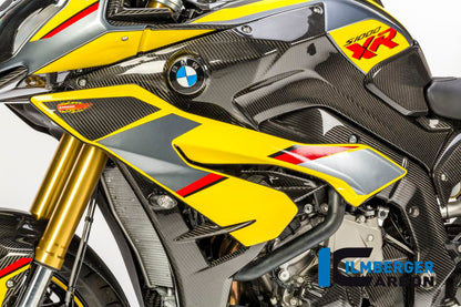 Ilmberger Carbon Radiator Cover incl. Batch Holder, Left Side for the BMW S 1000 XR 2015-2019