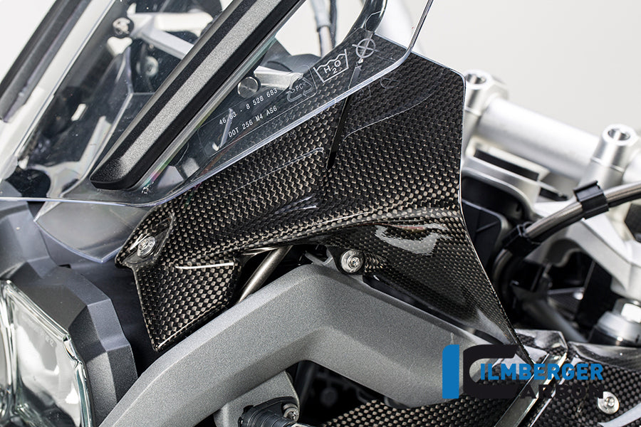 Ilmberger Carbon Wind Flap on Cockpit, Left Carbon for the BMW R 1200 GS '13-16, R 1200 GS Adventure 2014