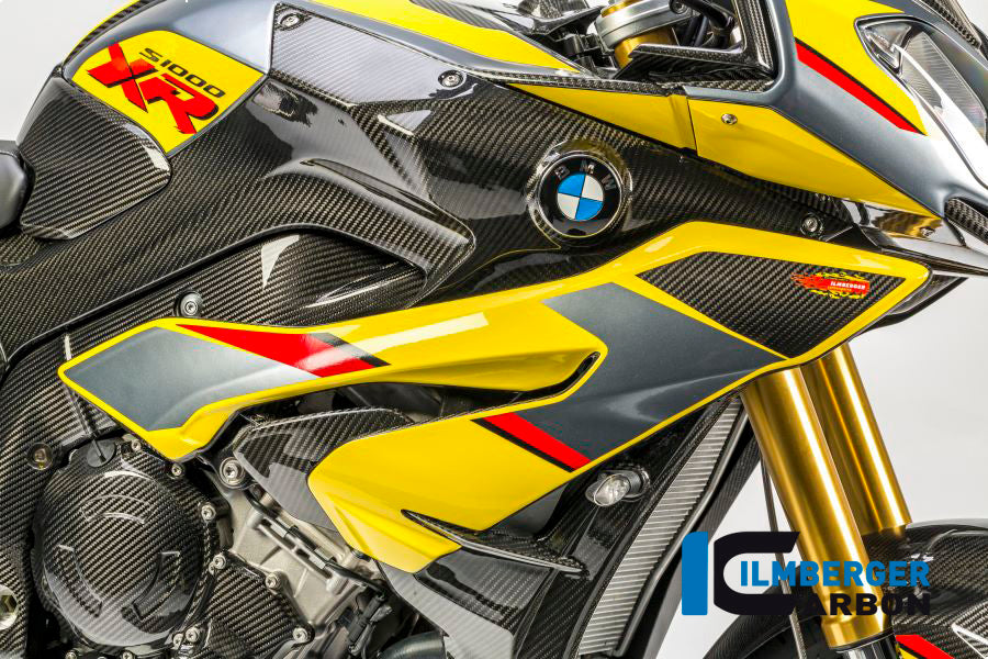 Ilmberger Carbon Radiator Cover incl. Batch Holder, Right Side for the BMW S 1000 XR 2015-2019