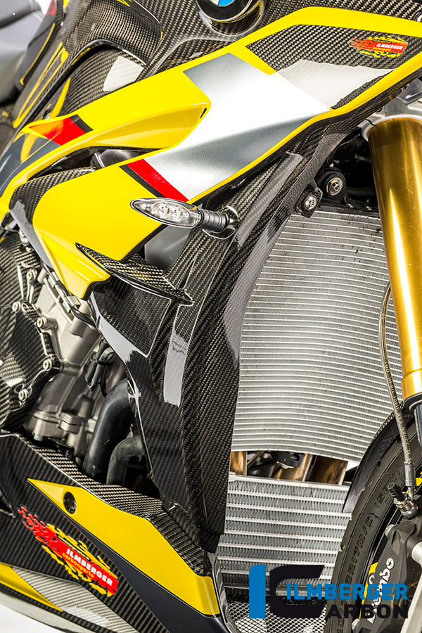 Ilmberger Carbon Radiator Cover incl. Batch Holder, Right Side for the BMW S 1000 XR 2015-2019