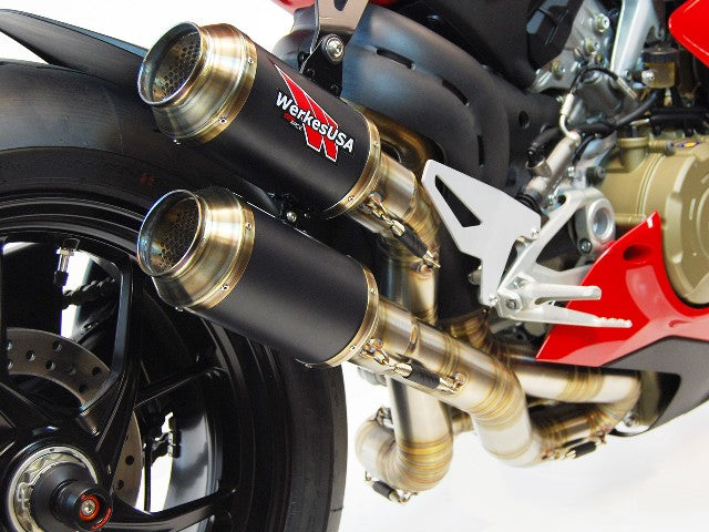 Competition Werkes GP RACE Slip-On Exhaust for the Ducati Panigale V4 / S / Speciale