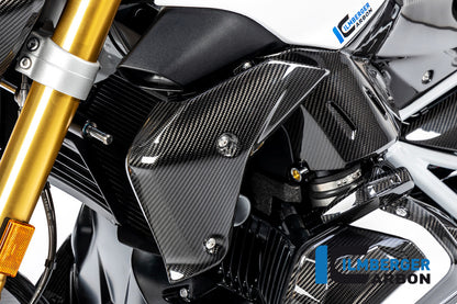 Ilmberger Carbon Watercooler Cover, Left Side for the BMW R 1250 R 2019