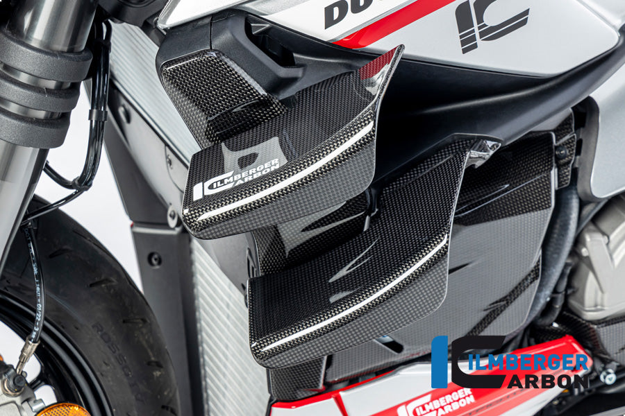 Ilmberger Carbon Radiator Cover Left, for the Ducati Streetfighter V2 '22