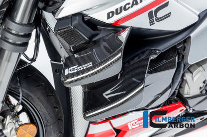 Ilmberger Carbon Radiator Cover Left, for the Ducati Streetfighter V2 '22