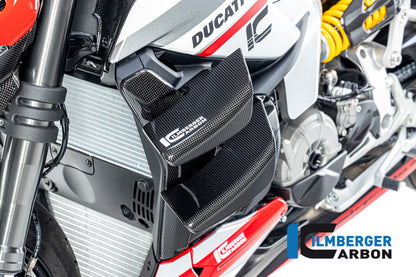 Ilmberger Carbon Radiator Cover Left, for the Ducati Streetfighter V2 '22
