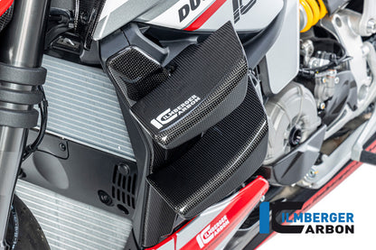 Ilmberger Carbon Radiator Cover Left, for the Ducati Streetfighter V2 '22