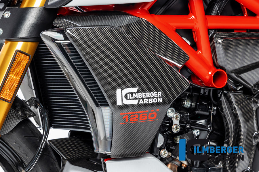 Ilmberger Carbon Radiator Cover Left for the Ducati Diavel 1260 2019