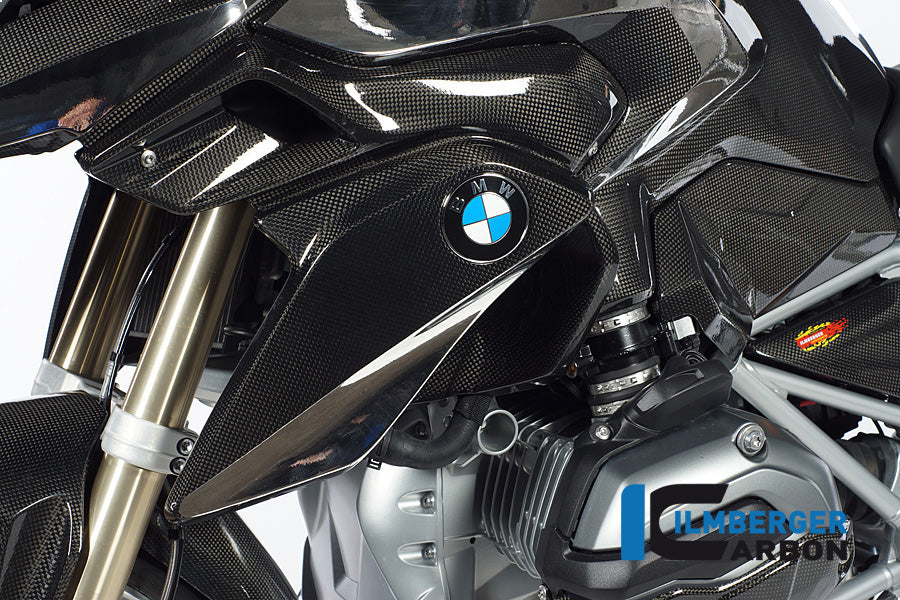 Ilmberger Carbon Air Tube Left (Upper Watercooler Cover), Carbon for the BMW R 1200 GS 2013-2016