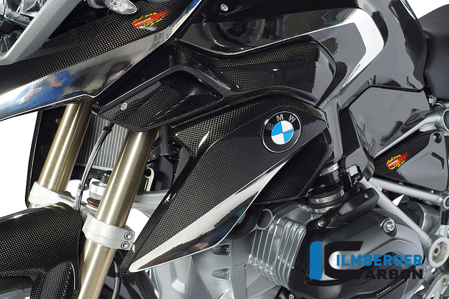 Ilmberger Carbon Air Tube Left (Upper Watercooler Cover), Carbon for the BMW R 1200 GS 2013-2016