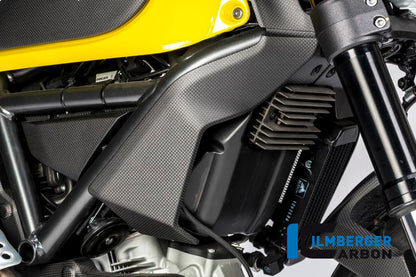 Ilmberger Carbon Radiator Cover, Right for the Ducati Scrambler Icon / Scrambler Full Throttle '14-25 / Scrambler Classic '14-20 ETC