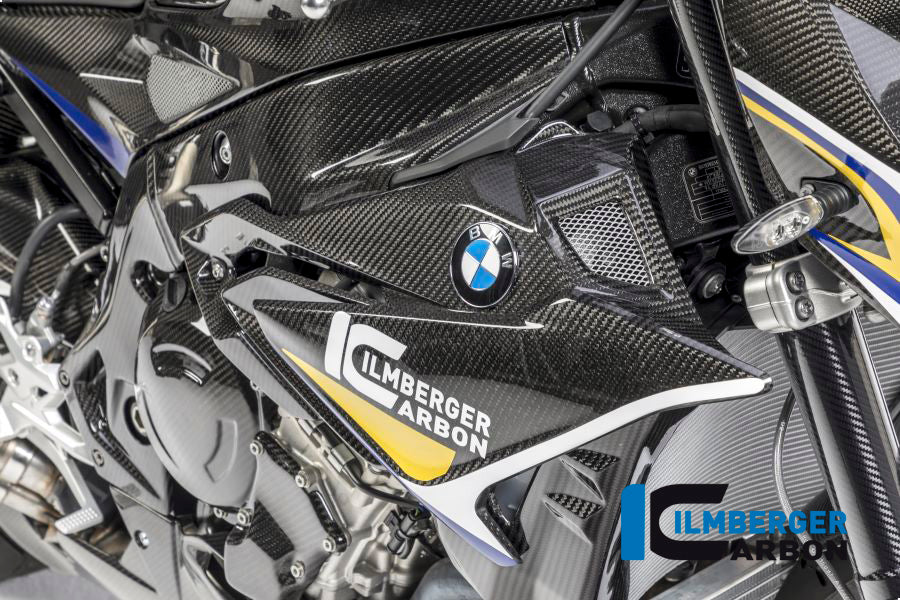 Ilmberger Carbon Radiator Cover / Badge Holder, Right Side for the BMW S 1000 R 2017