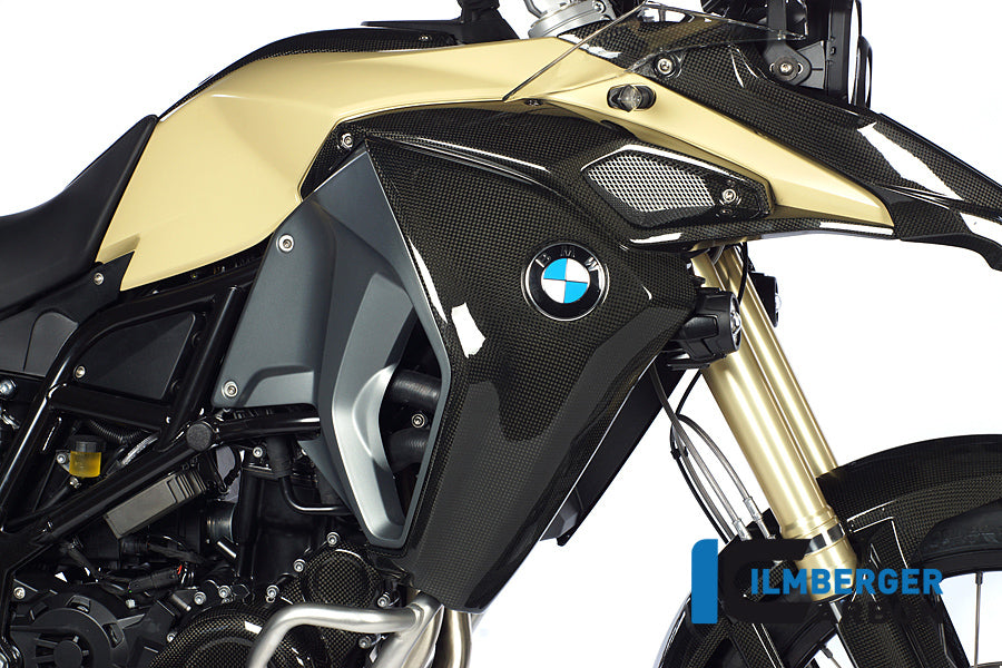 Ilmberger Carbon Radiator Cover / Airbox Cover, Right Carbon for the BMW F800 GS Adventure '13-24