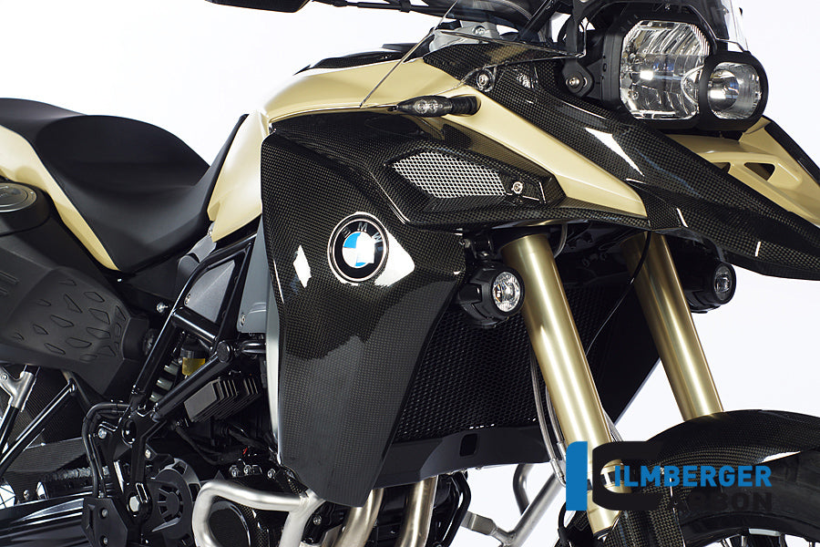 Ilmberger Carbon Radiator Cover / Airbox Cover, Right Carbon for the BMW F800 GS Adventure '13-24