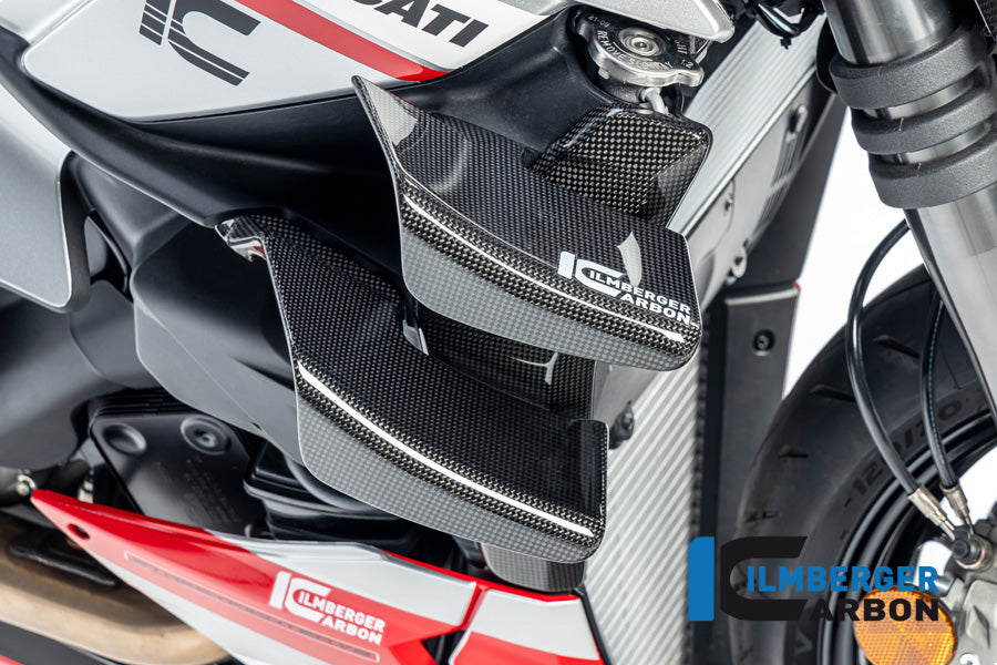 Ilmberger Carbon Radiator Cover Right, for the Ducati Streetfighter V2 '22