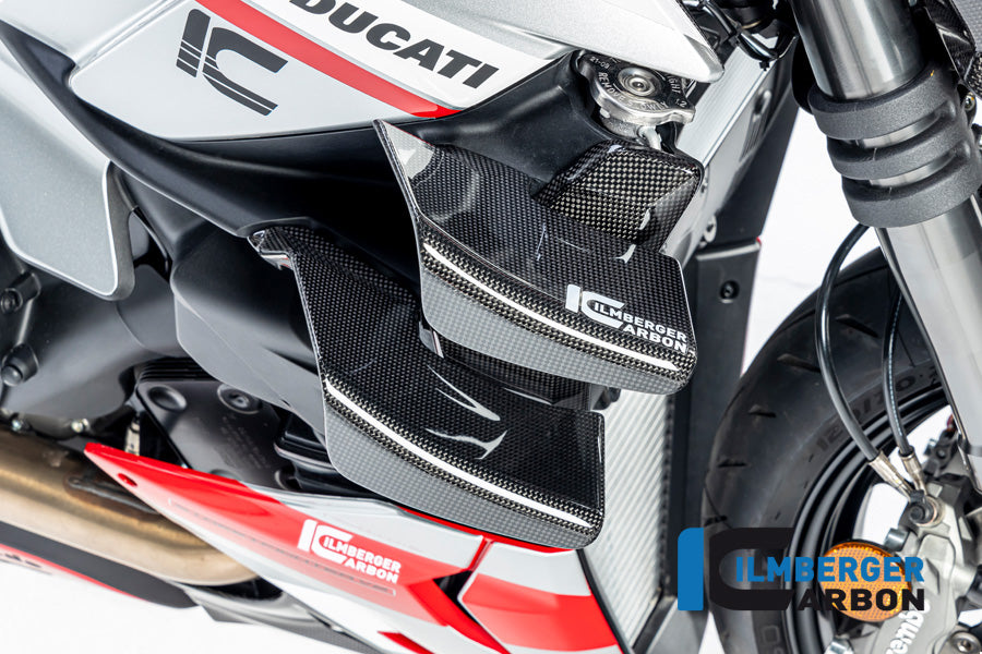 Ilmberger Carbon Radiator Cover Right, for the Ducati Streetfighter V2 '22