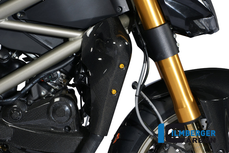 Ilmberger Carbon Watercooler Cover Right, Side Carbon for the Ducati Streetfighter 1100 '09 / Streetfighter 848 '12
