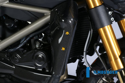 Ilmberger Carbon Watercooler Cover Right, Side Carbon for the Ducati Streetfighter 1100 '09 / Streetfighter 848 '12