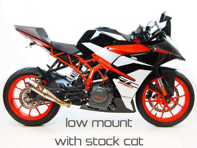 Competition Werkes Cat Delete for Low Mount GP Slip On Exhaust for the KTM RC 390 (2017+), Duke 390, and Husqvarna Vitpilen/Svartpilen 401