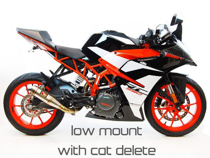 Competition Werkes Cat Delete for Low Mount GP Slip On Exhaust for the KTM RC 390 (2017+), Duke 390, and Husqvarna Vitpilen/Svartpilen 401