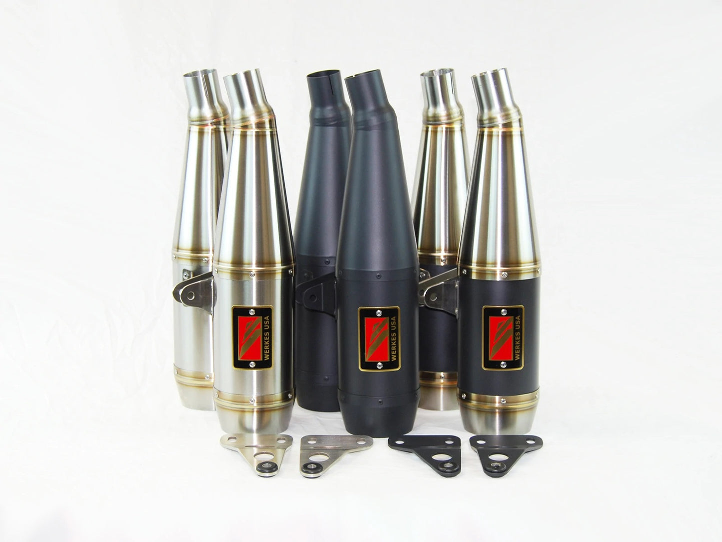 Competition Werkes GP Dual Slip On Exhaust for the Moto Guzzi V7  (all models) (08-14)