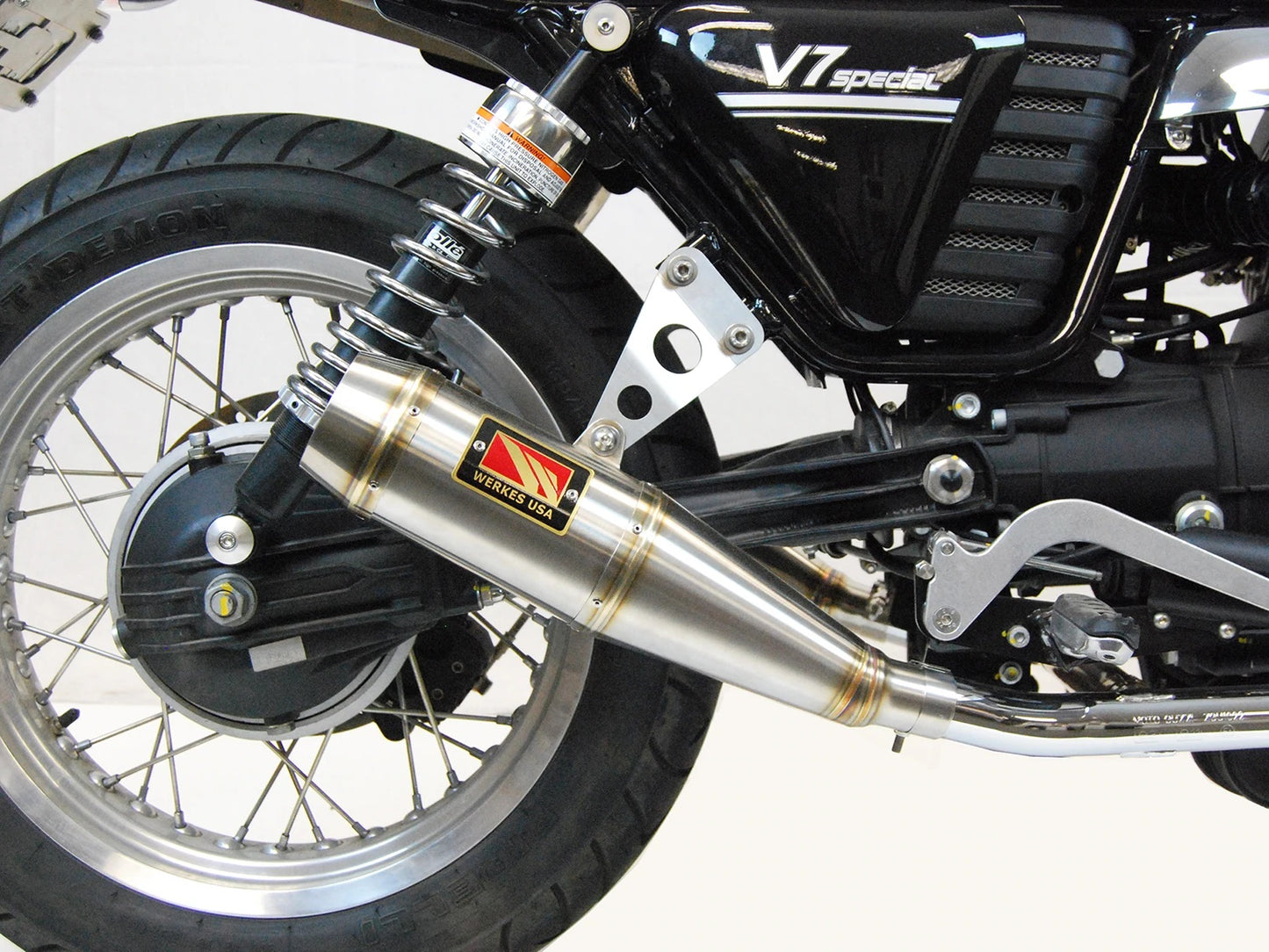 Competition Werkes GP Dual Slip On Exhaust for the Moto Guzzi V7  (all models) (08-14)