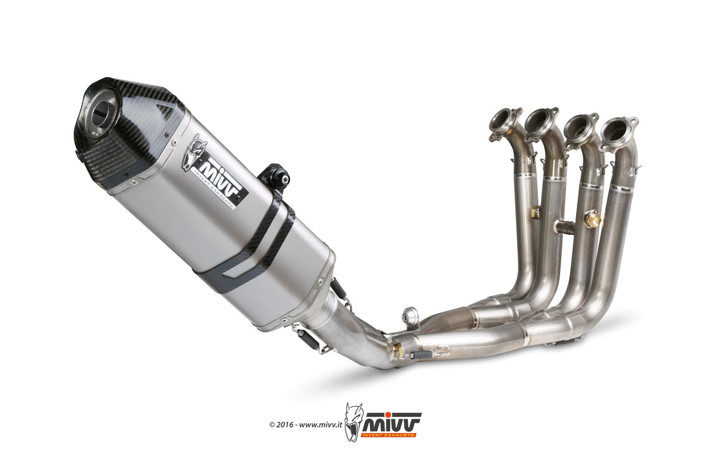 MIVV Full System 4x2x1, Speed Edge Stainless Steel, Standard Exhaust For BMW S 1000 RR 2010-2014