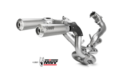 MIVV Full System 2x2, X-M1 Titan, Alto/High up Exhaust For Ducati Panigale V2 2020-2021