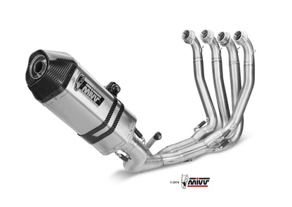 MIVV Full System 4x2x1, Speed Edge Stainless Steel, Standard Exhaust For Kawasaki ZX-10 R 2011-2015