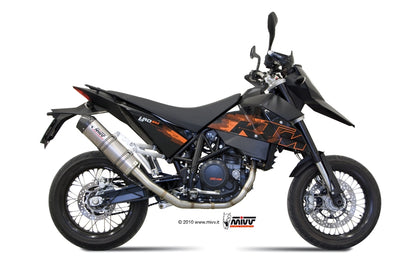 MIVV Full System 1x1, Oval Titanium, Standard Exhaust For KTM 690 Supermoto 2007-2012