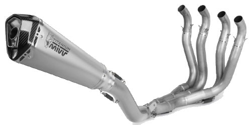 MIVV Full System 4x2x1, Delta Race Stainless Steel, Standard Exhaust For Suzuki GSX-R 1000 2017-2020