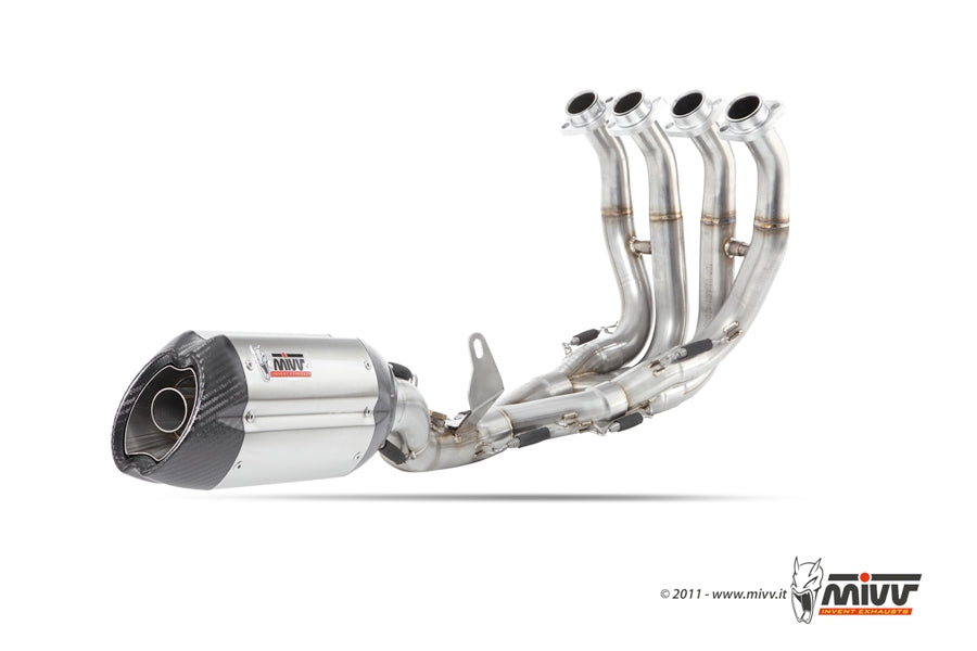 MIVV Full System 4x2x1, Suono Stainless Steel, Standard Exhaust For Yamaha YZF-R6 2006-2016