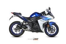 MIVV Full System 2x1, MK3 Black, Standard Exhaust For Yamaha YZF R25/YZF R3 15-20, MT-03 16-22