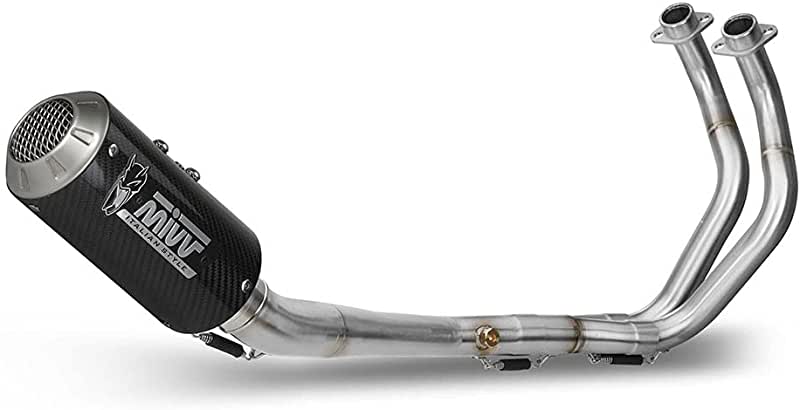 MIVV Full System 2x1, MK3 Black, Standard Exhaust For Yamaha YZF R25/YZF R3 15-20, MT-03 16-22