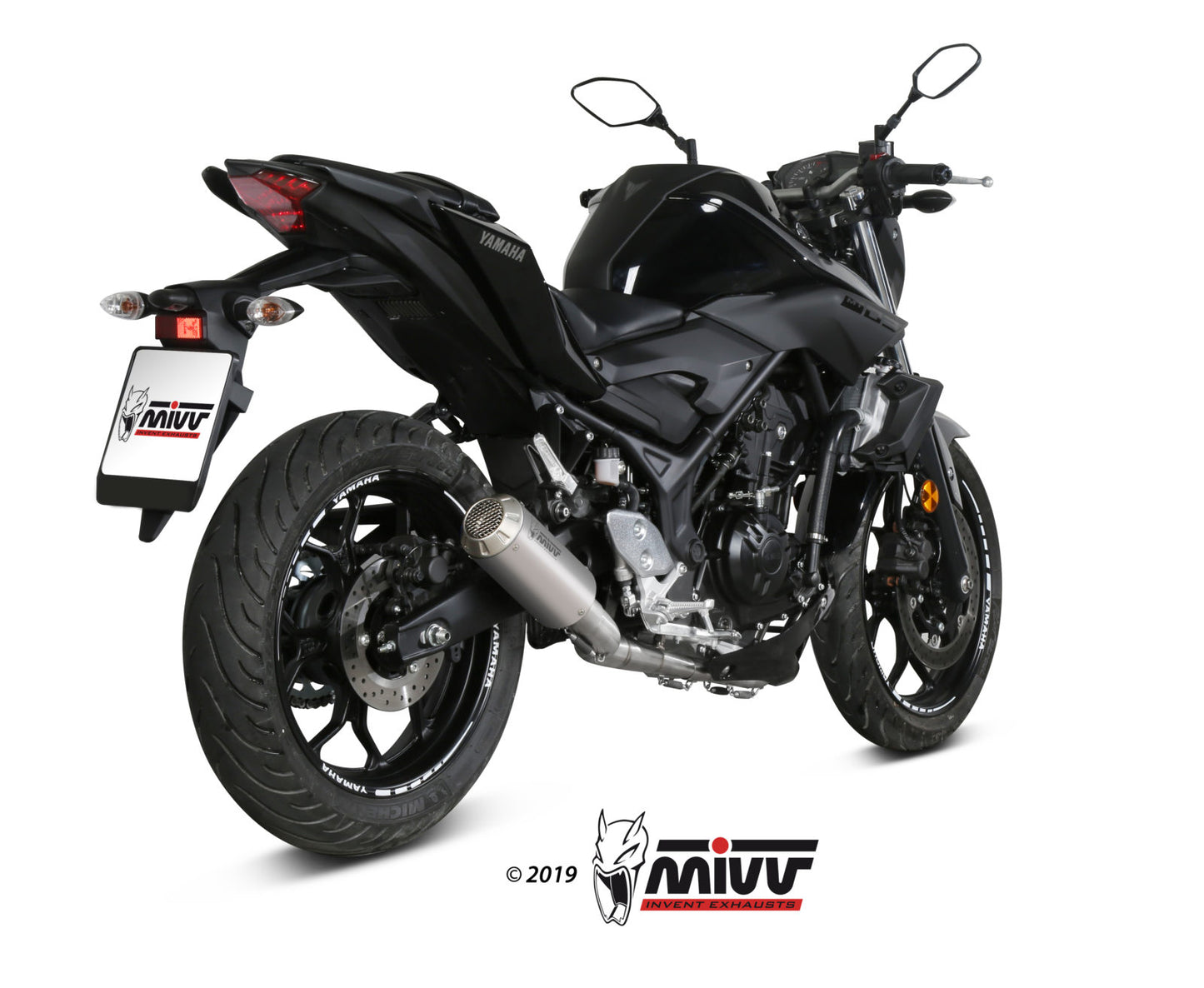 MIVV Full System 2x1, MK3 Stainless Steel, Standard Exhaust For Yamaha YZF R25/YZF R3 15-20, MT-03 16-22