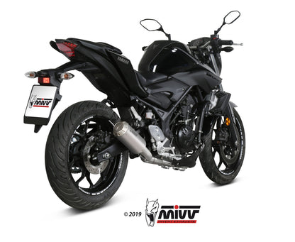 MIVV Full System 2x1, MK3 Stainless Steel, Standard Exhaust For Yamaha YZF R25/YZF R3 15-20, MT-03 16-22