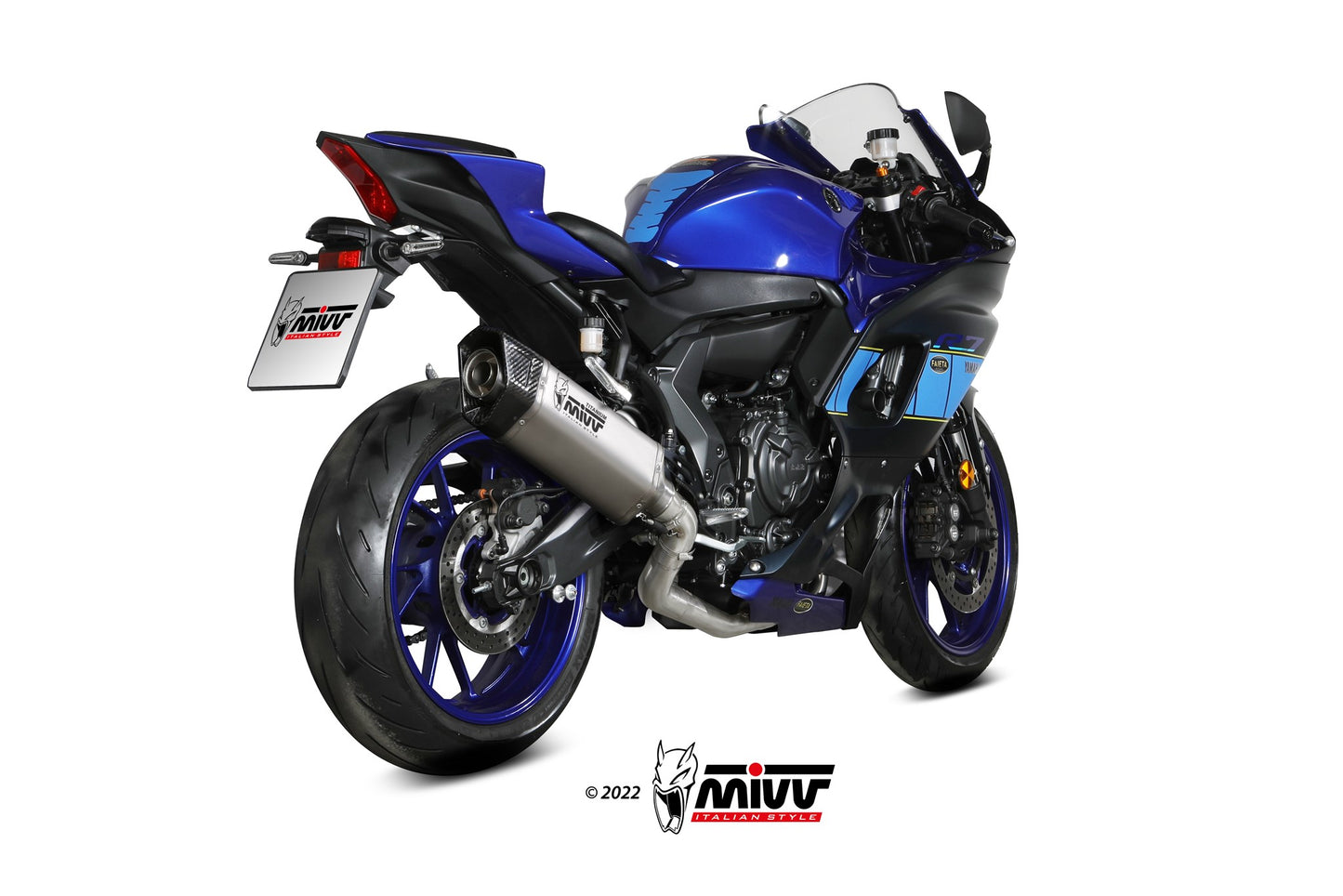 MIVV Full System, Stainless Steel, High Exhaust For Yamaha R7 2022-2023