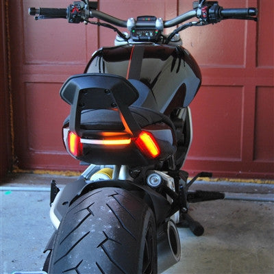New Rage Cycles (NRC) Rear Turn Signals for the Ducati XDiavel with Back Rest