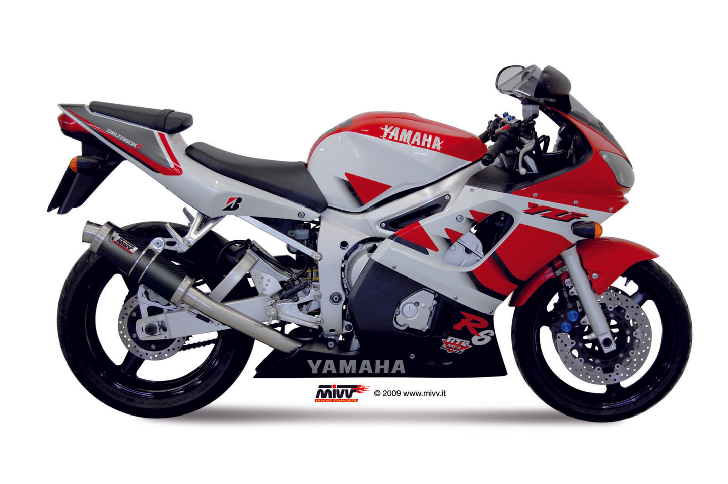 MIVV Slip-on, GP Carbon, Standard Exhaust For Yamaha YZF-R6 1999-2002