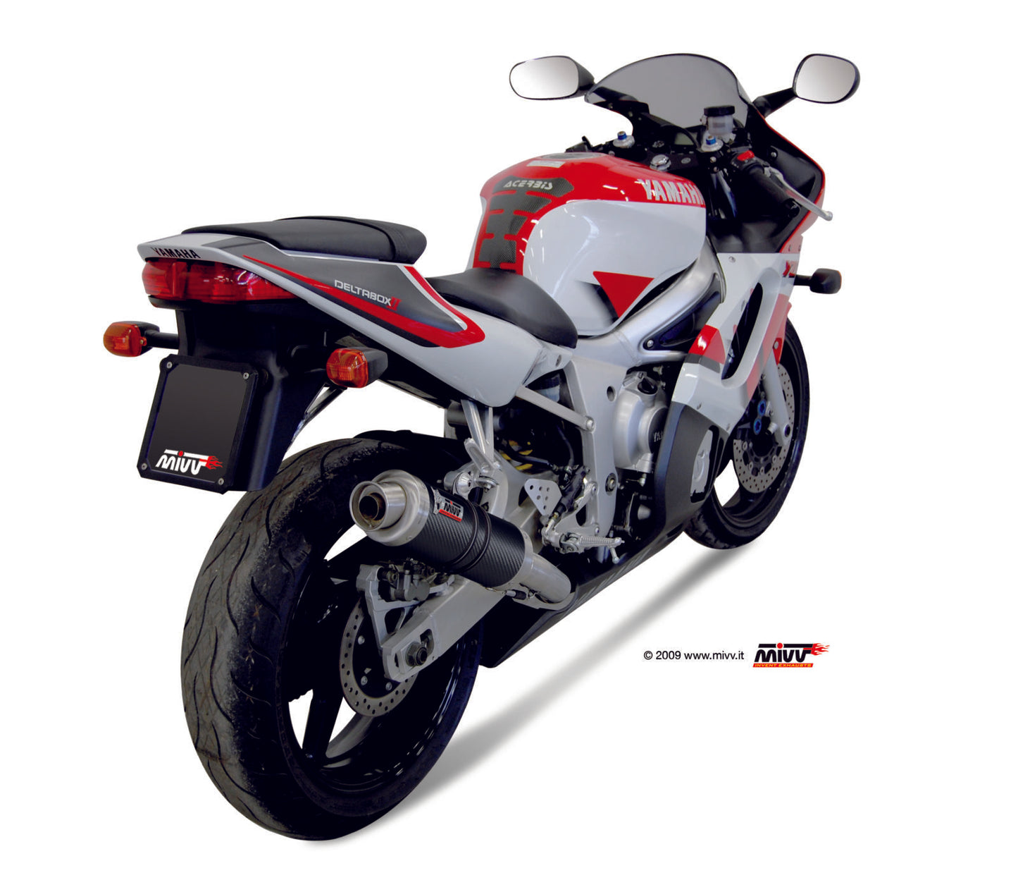 MIVV Slip-on, GP Carbon, Standard Exhaust For Yamaha YZF-R6 1999-2002