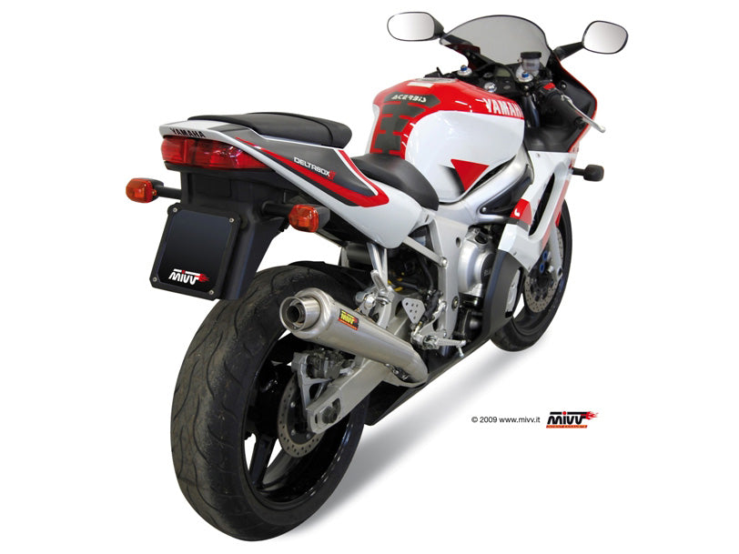 MIVV Slip-on, X-cone Stainless Steel, Standard Exhaust For Yamaha YZF-R6 1999-2002