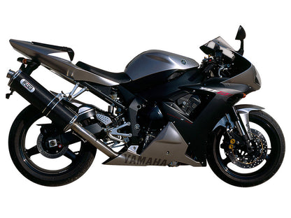 MIVV Slip-on, Oval Carbon, Standard Exhaust For Yamaha YZF-R1 2002-2003