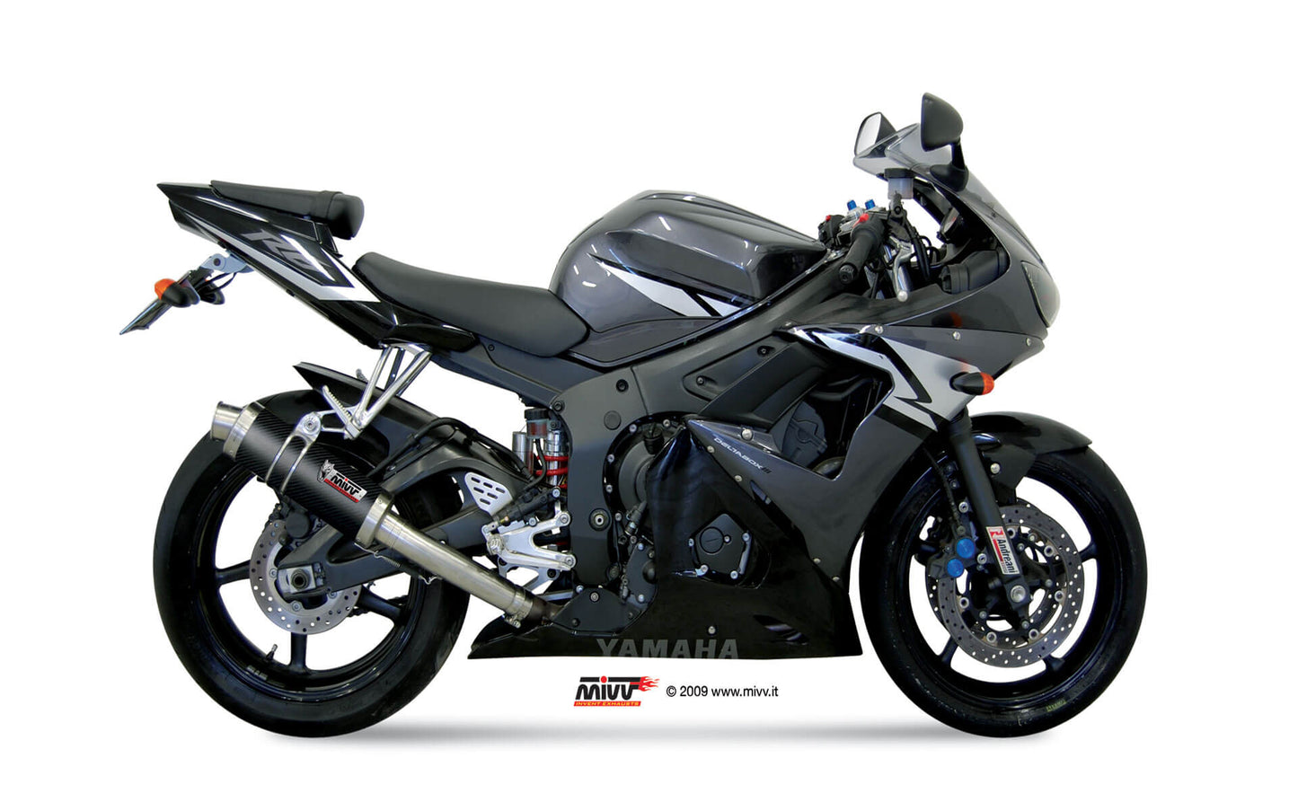 MIVV Slip-on, GP Carbon, Standard Exhaust For Yamaha YZF-R6 2003-2005