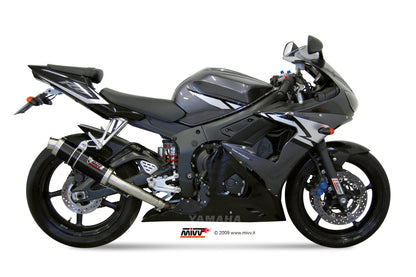 MIVV Slip-on, GP Black, Standard Exhaust For Yamaha YZF-R6 2003-2005