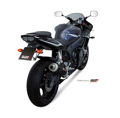 MIVV Slip-on, GP Black, Standard Exhaust For Yamaha YZF-R6 2003-2005