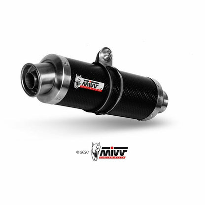 MIVV Full System 2x1, GP Black, Standard Exhaust For Yamaha T-Max 500 2001-2007