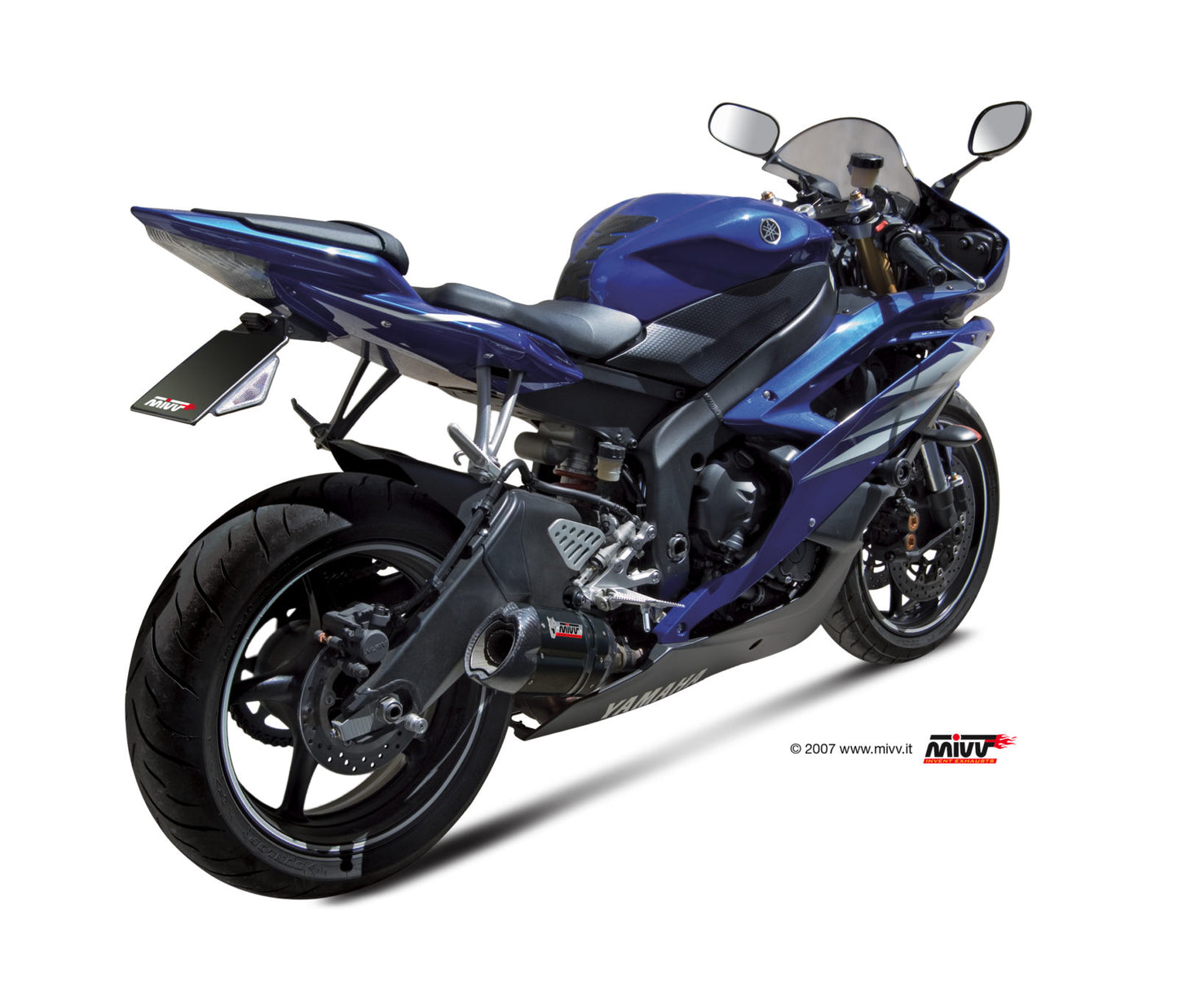 MIVV Slip-on, Suono Black, Standard Exhaust For Yamaha YZF-R6 2006-2016
