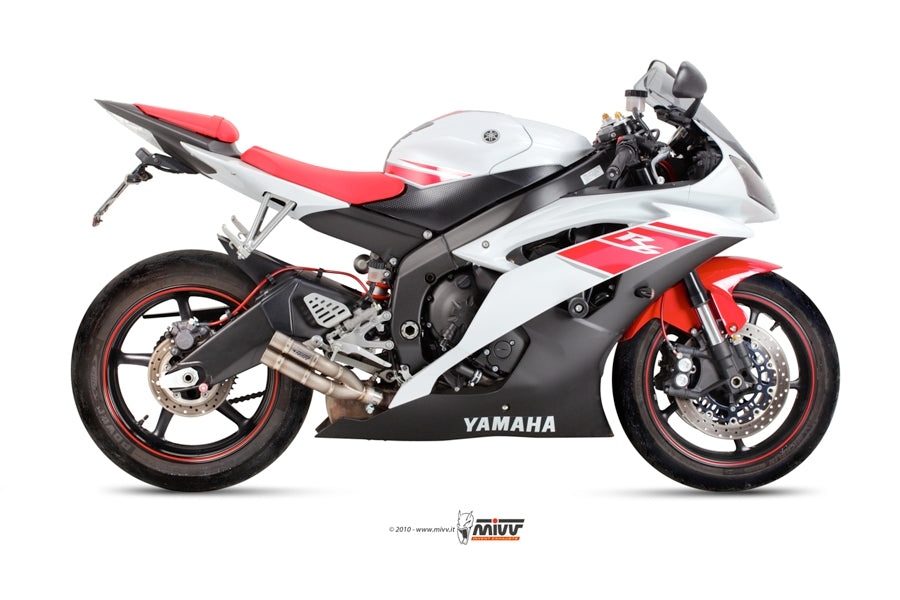 MIVV Slip-on, Double Gun Full Titanium, Standard Exhaust For Yamaha YZF-R6 2006-2016